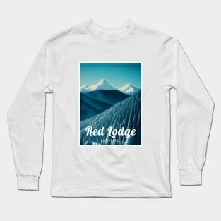 Red Lodge ski - Montana Long Sleeve T-Shirt